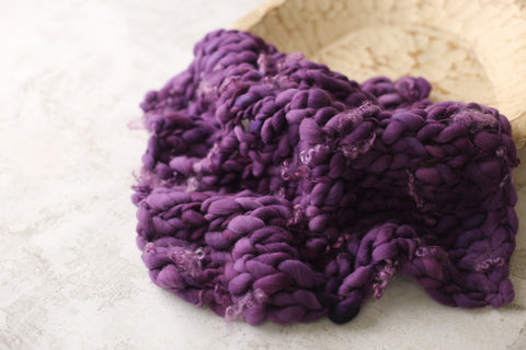 Grape mini blanket | Curly/No curls