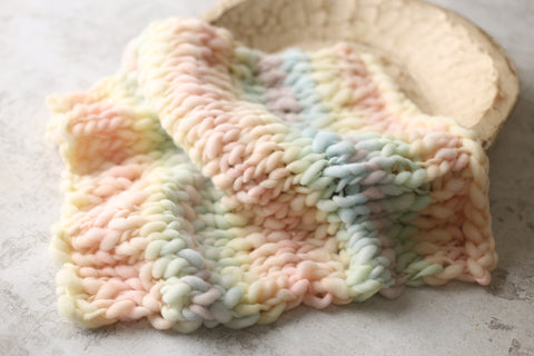 Rainbow mini blanket | Curly/No curls