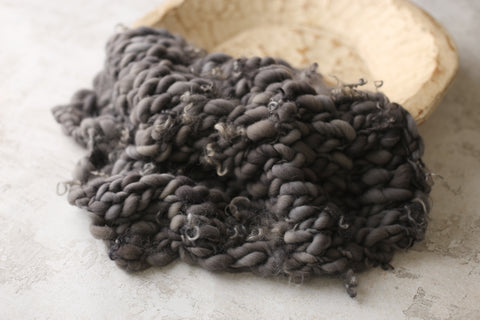 Charcoal mini/large blanket | Curly/No curls