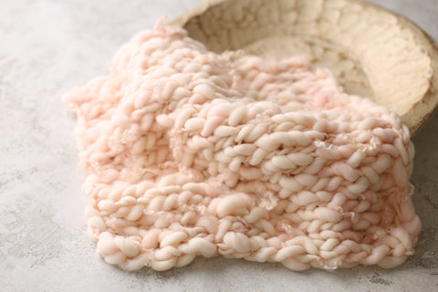 Blush mini blanket | Curly/No curls