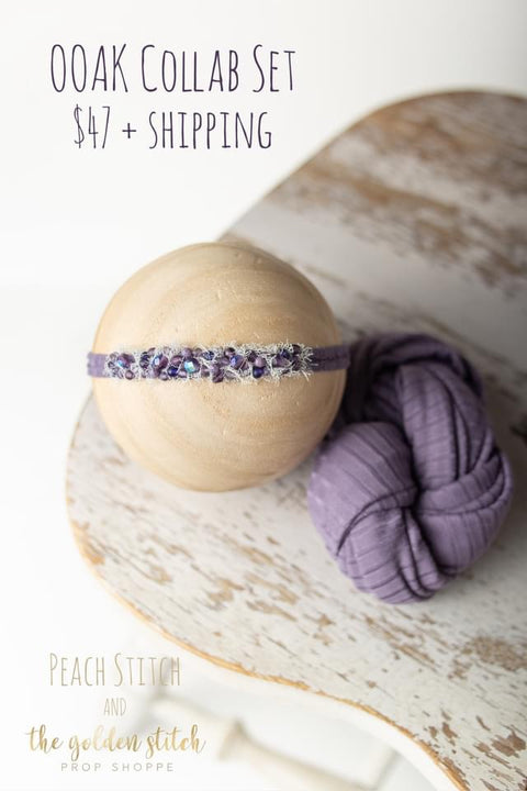 Collab set: wrap only | Dusty plum | RTS (ships from The Golden Stitch)