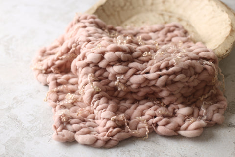 Pink Stone mini blanket | Curly/No curls