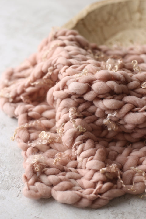 Pink Stone mini blanket | Curly/No curls