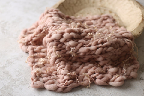 Pink Stone mini blanket | Curly/No curls