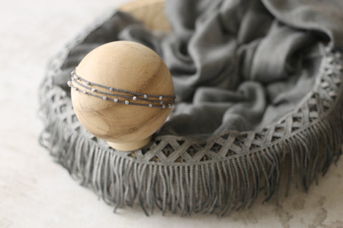 Golden Stitch tieback and Trellis layer | Grey | RTS