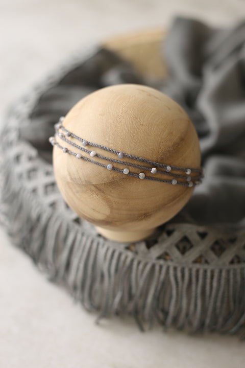 Golden Stitch tieback and Trellis layer | Grey | RTS