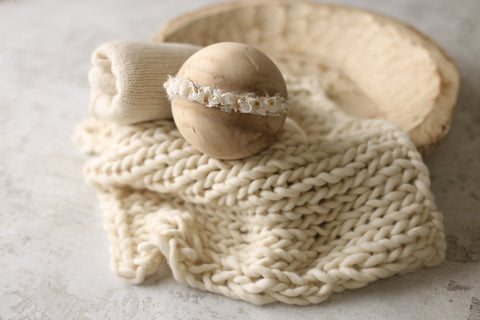 Poppy&Cy's tieback, wrap and layer set | Cream | RTS