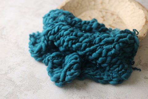 Teal mini blanket | Curly/No curls