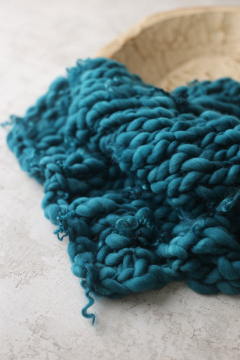 Teal mini blanket | Curly/No curls