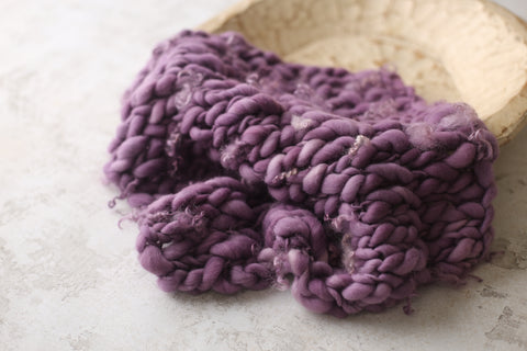 Plum mini blanket | Curly/No curls