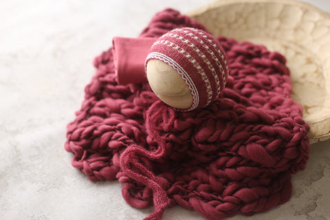 Eyelet Wave bonnet, wrap, and/or chunky layer | {Wisteria Lane} | RTS