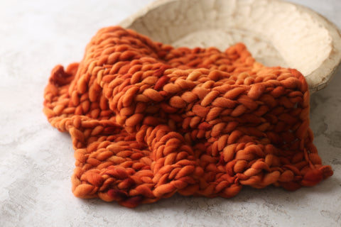 Rust mini blanket | Curly/No curls