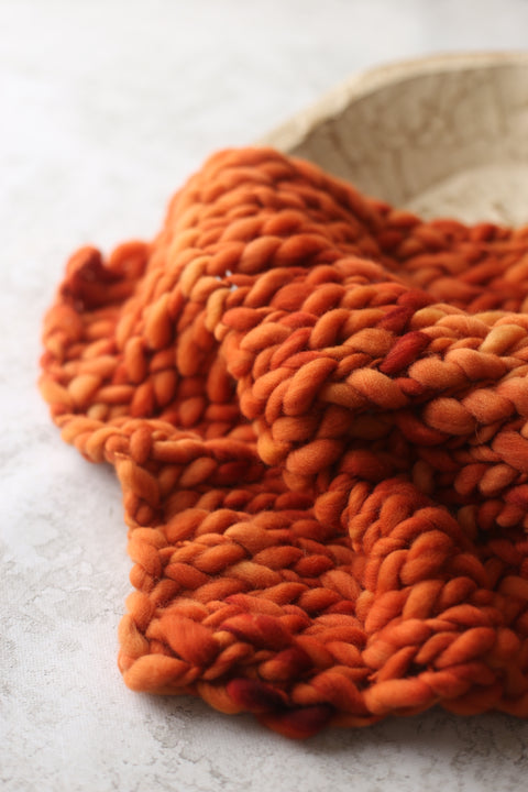 Rust mini blanket | Curly/No curls