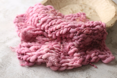 Dusty Rose mini blanket | Curly/No curls