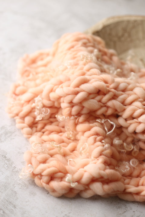 Peaches mini blanket | Curly/No curls