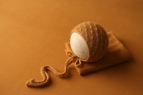 Drew bonnet, wrap and/or backdrop set | Caramel | RTS