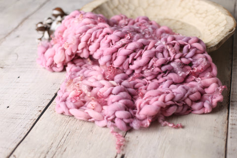 Dusty Rose mini blanket | Curly/No curls