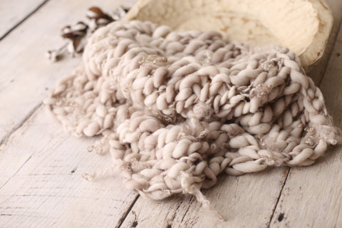 Taupe mini blanket | Curly/No curls