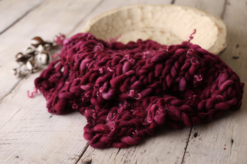 Raspberry mini blanket | Curly/No curls