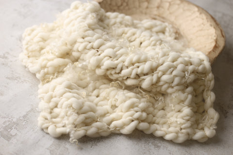 Cream mini blanket | Curly/No curls