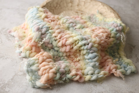 Rainbow mini blanket | Curly/No curls