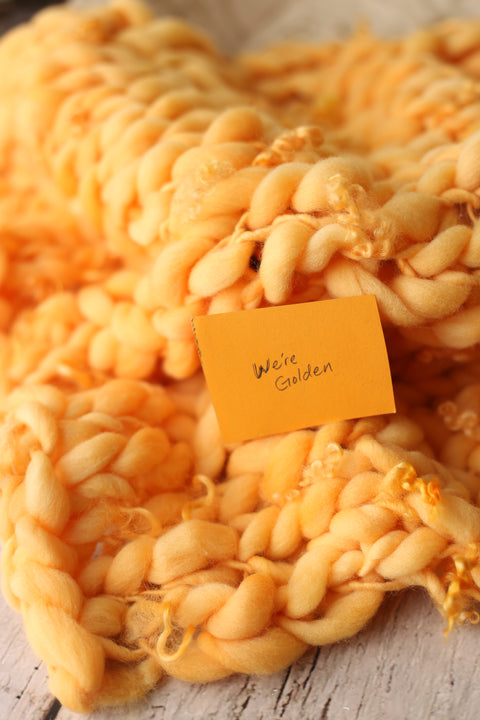 {We Are Golden} mini blanket | Curly/No curls