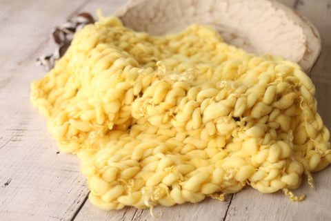 Goldenrod mini blanket | Curly/No curls