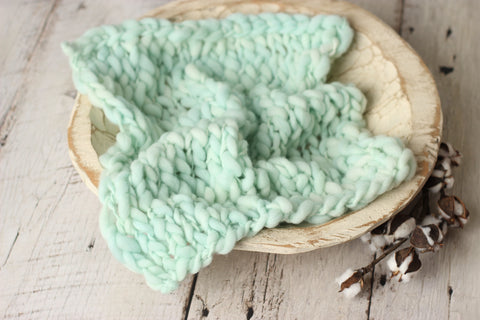 Mint mini blanket | Curly/No curls
