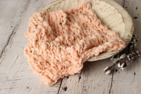 Peaches mini blanket | Curly/No curls