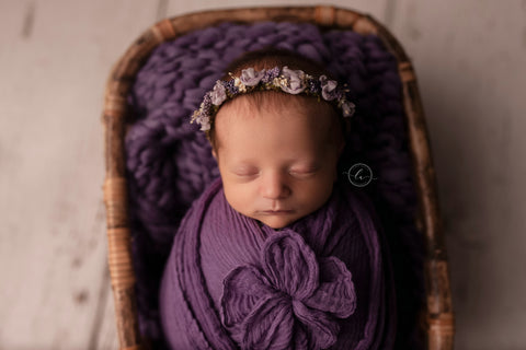 Plum mini blanket | Curly/No curls