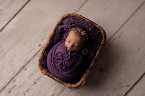 Plum mini blanket | Curly/No curls