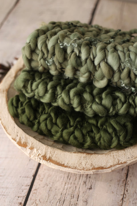 Olive mini blanket | Curly/No curls