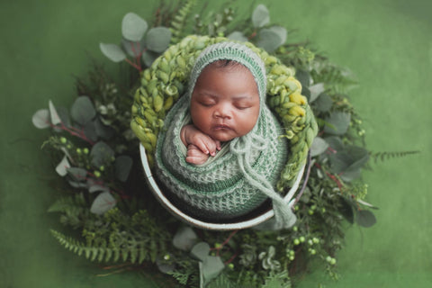 Avocado mini blanket | Curly/No curls