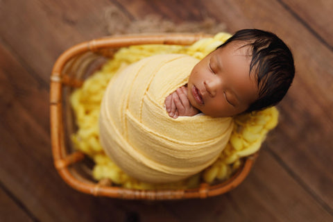 Goldenrod mini blanket | Curly/No curls
