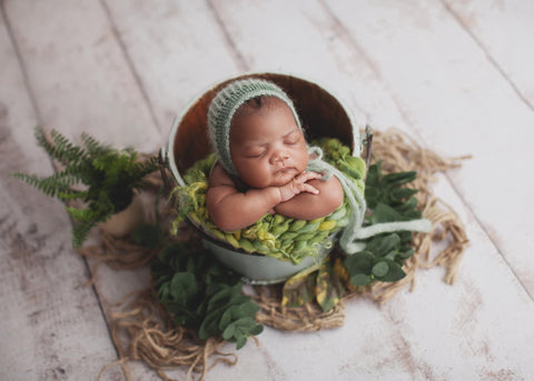 Avocado mini blanket | Curly/No curls