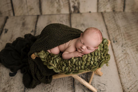 Olive mini blanket | Curly/No curls