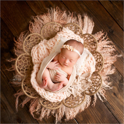 Blush mini blanket | Curly/No curls