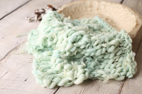 Mint mini blanket | Curly/No curls