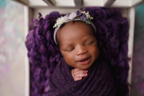 Grape mini blanket | Curly/No curls