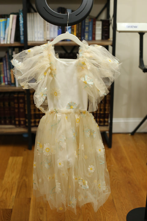 My Darling Emma Sequin Daisy Dress - 6-8Y | RTS Destash