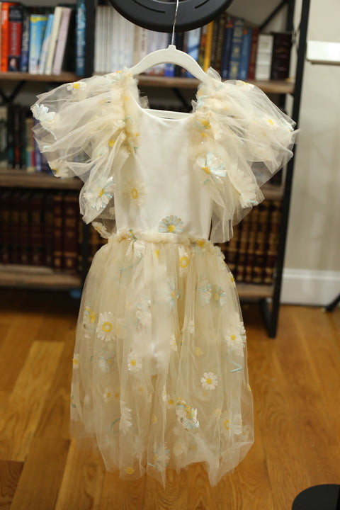 My Darling Emma Sequin Daisy Dress - 6-8Y | RTS Destash
