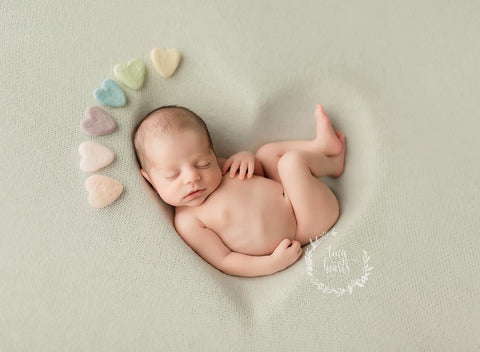 Collab: Golden Stitch Rory bow tieback and/or chunky layer and/or felted heart set | Vintage Rainbow | RTS