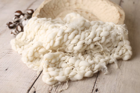 Cream mini blanket | Curly/No curls