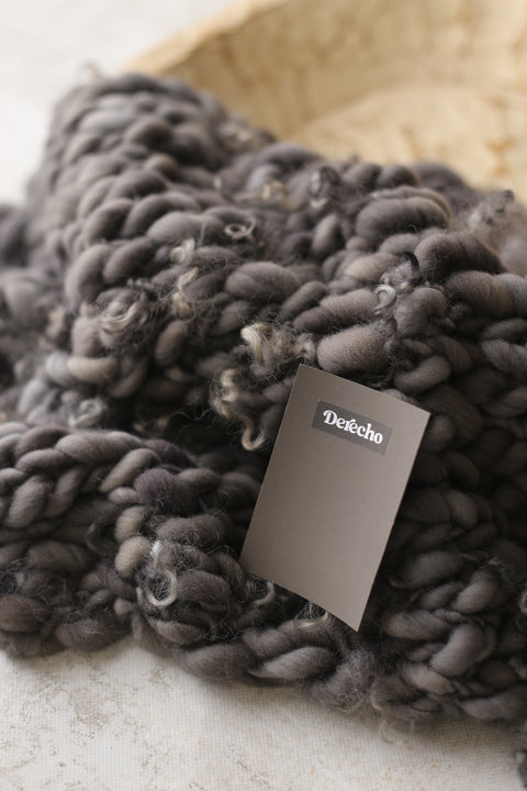 Charcoal mini/large blanket | Curly/No curls
