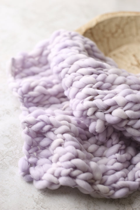 Lavender mini blanket | Curly/No curls