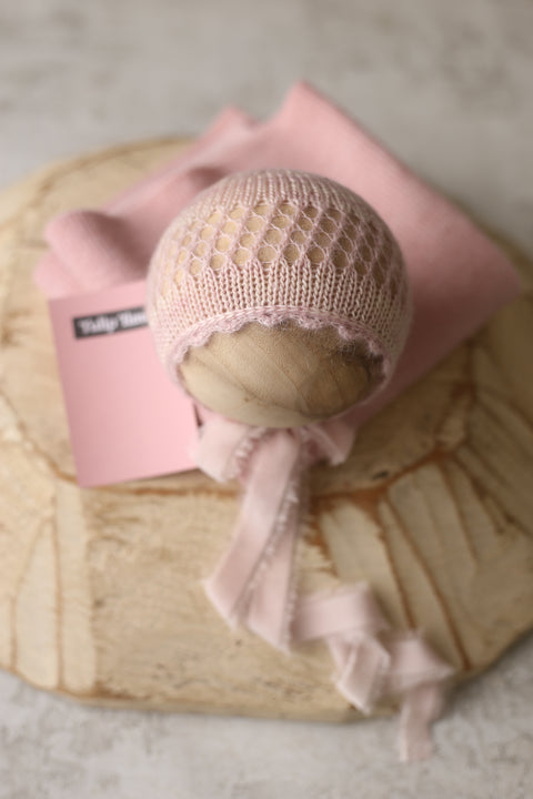Eidel bonnet and fabric wrap | Light {Tulip Time} | RTS