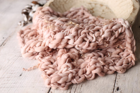 Pink Stone mini blanket | Curly/No curls