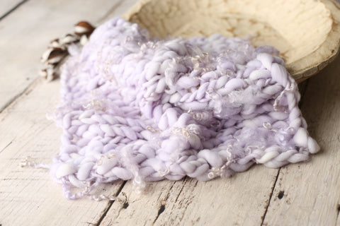 Lavender mini blanket | Curly/No curls